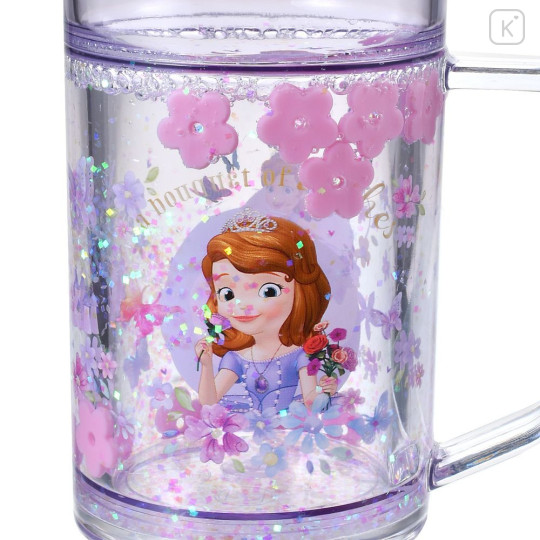 Japan Disney Sparkling Clear Cup - Sofia - 4