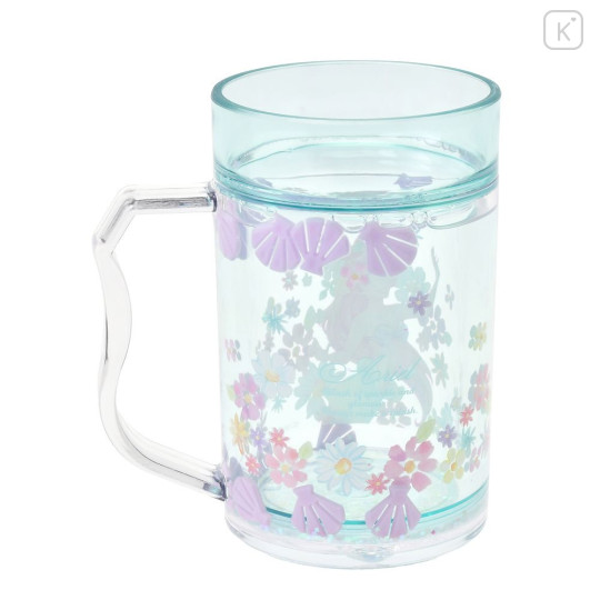 Japan Disney Sparkling Clear Cup - Ariel - 3