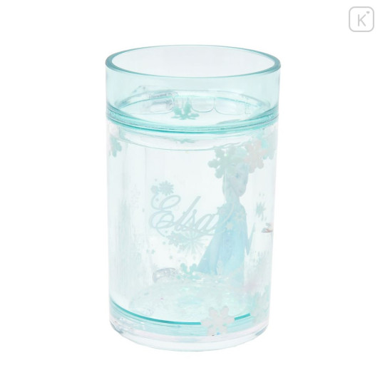 Japan Disney Sparkling Clear Cup - Elsa - 2