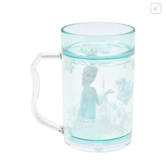 Japan Disney Sparkling Clear Cup - Elsa - 3