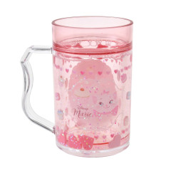 Japan Disney Sparkling Clear Cup - Marie : Sweets & Dress Up