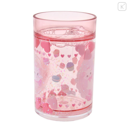 Japan Disney Sparkling Clear Cup - Marie : Sweets & Dress Up - 2