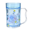 Japan Disney Sparkling Clear Cup - Stitch : Rabbit - 1