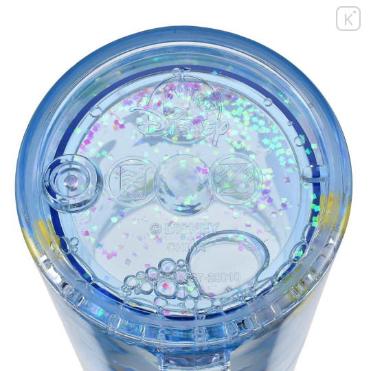 Japan Disney Sparkling Clear Cup - Stitch : Rabbit - 5