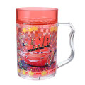 Japan Disney Sparkling Clear Cup - Lightning McQueen - 1