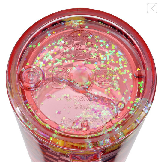 Japan Disney Sparkling Clear Cup - Lightning McQueen - 5
