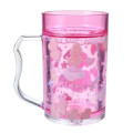 Japan Disney Sparkling Clear Cup - Minnie : Rabbit - 3