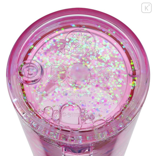 Japan Disney Sparkling Clear Cup - Minnie : Rabbit - 5