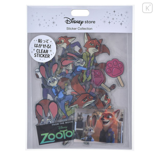 Japan Disney Store Clear Sticker Collection - Zootopia : Judy Hopps & Nick Wilde - 1