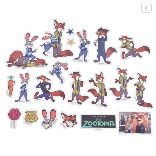 Japan Disney Store Clear Sticker Collection - Zootopia : Judy Hopps & Nick Wilde - 2