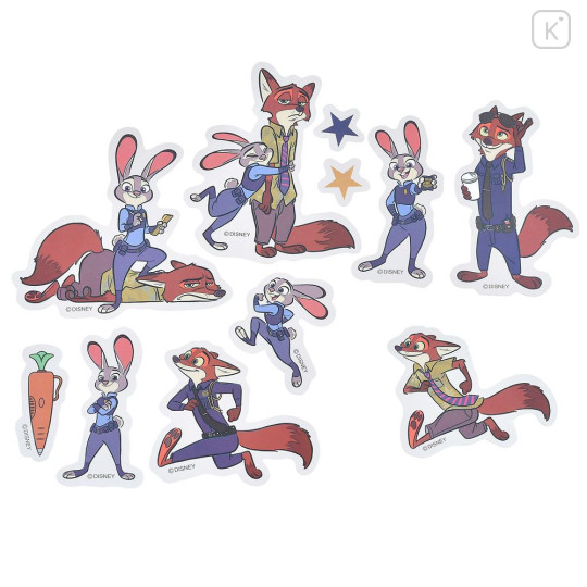 Japan Disney Store Clear Sticker Collection - Zootopia : Judy Hopps & Nick Wilde - 3