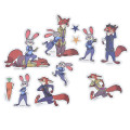 Japan Disney Store Clear Sticker Collection - Zootopia : Judy Hopps & Nick Wilde - 3