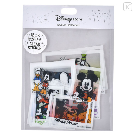 Japan Disney Store Clear Sticker Collection - Mickey & Friends : Instant Photo Style - 1