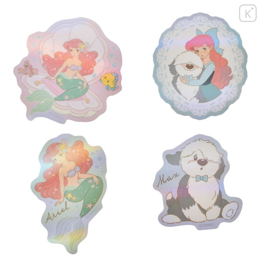 Japan Disney Store Die-cut Hologram Sticker Collection - Ariel & Flounder : Illustrated by Mikko - 2