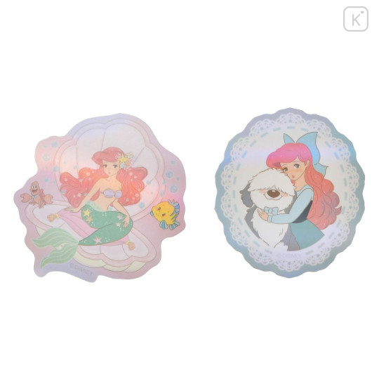 Japan Disney Store Die-cut Hologram Sticker Collection - Ariel & Flounder : Illustrated by Mikko - 3