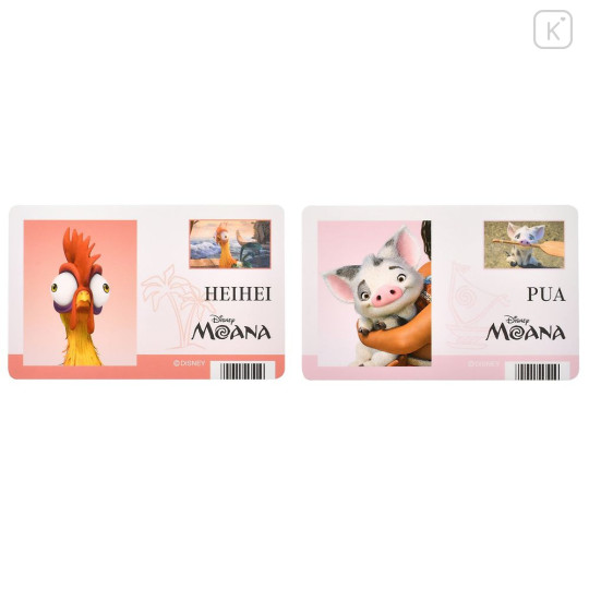 Japan Disney Store ID Card Style Sticker Collection - Moana - 4