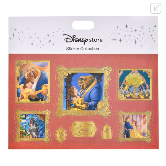 Japan Disney Store Museum Style Sticker Collection - Beast & Belle - 1