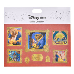 Japan Disney Store Museum Style Sticker Collection - Beast & Belle