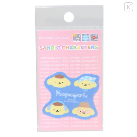 Japan Sanrio Vinyl Sticker - Pompompurin : Stylish - 1