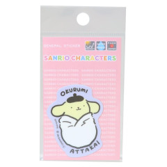 Japan Sanrio Vinyl Sticker - Pompompurin : Okurumi Baby