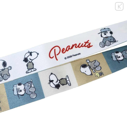 Japan Peanuts Neck Strap - Olaf & Snoopy & Woodstock : Wearing Tshirt - 2
