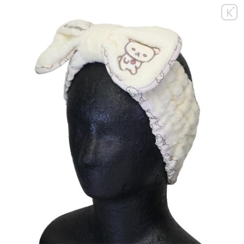 Japan San-X Spa Headband with Ribbon - Korilakkuma : Embroidered - 4