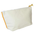 Japan San-X Sagara Embroidery Cosmetic Pouch - Rilakkuma : Orange Relax - 2