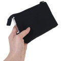 Japan Peanuts 3-Pocket Mini Clear Flat Pouch - Snoopy : Wearing TShirt Black - 2
