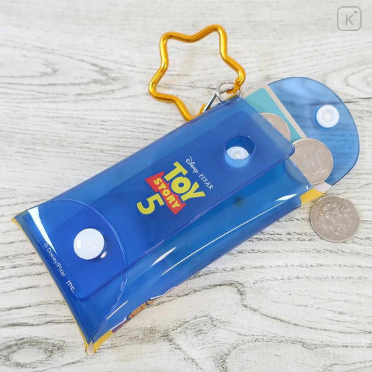 Japan Peanuts Clear Multi Case with Carabiner (S) - Toy Story 5 Woody Blue - 3