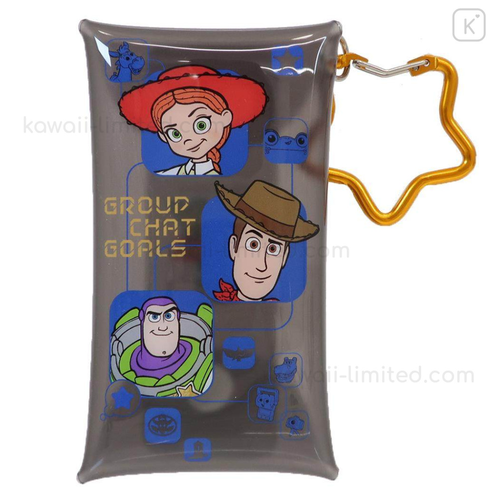 Japan Disney Clear Multi Case with Carabiner (S) - Buzz Lightyear