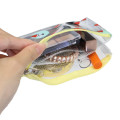 Japan Peanuts 3-Pocket Mini Clear Flat Pouch - Snoopy : Summer Watermelon Green - 3