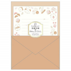 Japan San-X Letterpress Printing Letter Set - Sumikko Gurashi / Brown