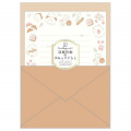 Japan San-X Letterpress Printing Letter Set - Sumikko Gurashi / Brown - 1