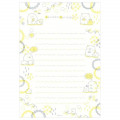 Japan San-X Fluorescent Silk Printing Letter Set - Sumikko Gurashi / Yellow - 2