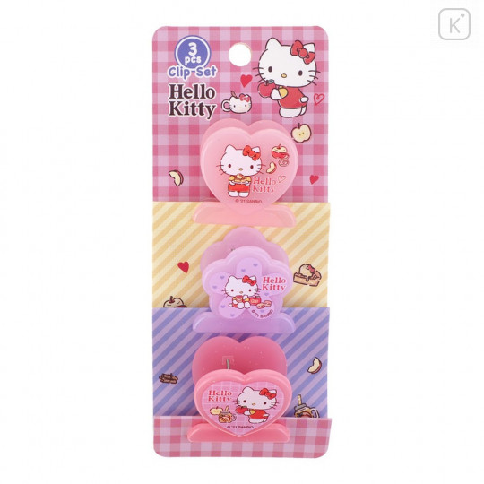 Sanrio Plastic Clip Set - Hello Kitty - 1