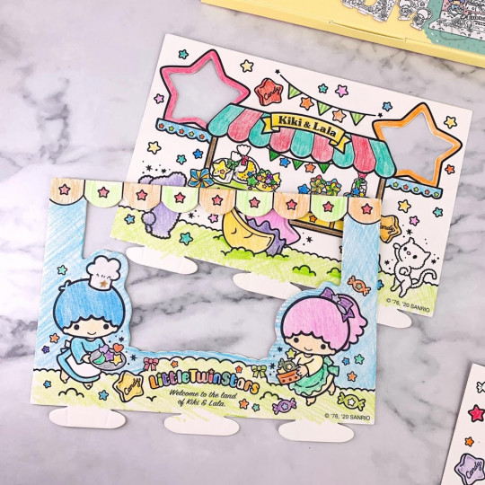 Sanrio DIY Coloring Paper Craft Set - Little Twin Stars - 5