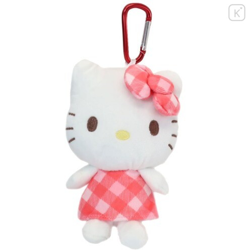 Japan Sanrio Keychain Plush Shopping Bag - Hello Kitty - 2