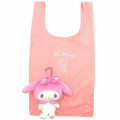 Japan Sanrio Keychain Plush Shopping Bag - My Melody - 1