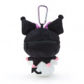 Japan Sanrio Keychain Plush Shopping Bag - Kuromi - 3