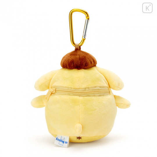 Japan Sanrio Keychain Plush Shopping Bag - Pompompurin - 3