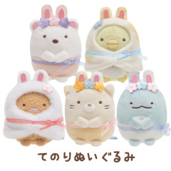 Japan San-X Tenori Plush (SS) 5pcs Set - Sumikko Gurashi : Mysterious Rabbit Oniwa A