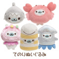 Japan San-X Tenori Plush (SS) 5pcs Set - Mamegoma / At Home - 1