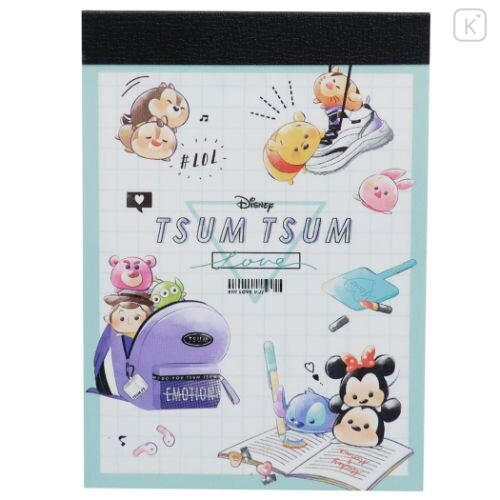 Japan Disney Mini Notepad - Tsum Tsum / School - 1