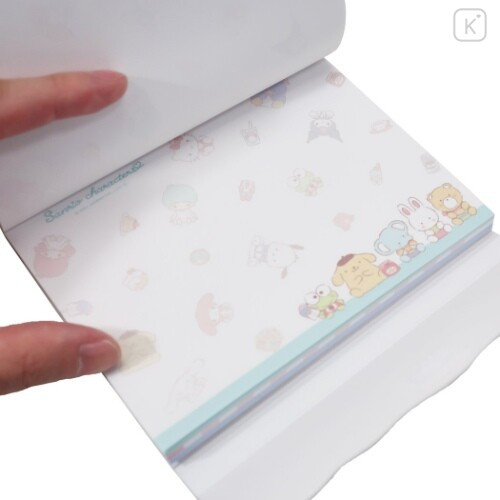 Japan Sanrio A6 Notepad with Cover - Sanrio Family - 4
