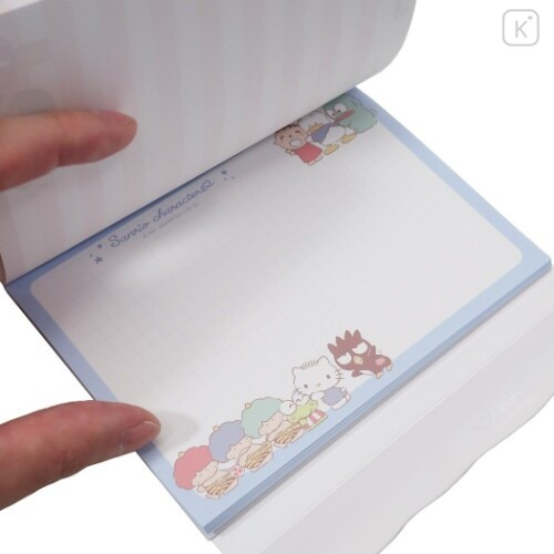 Japan Sanrio A6 Notepad with Cover - Sanrio Family - 6