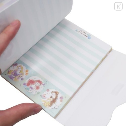 Japan Disney A6 Notepad with Cover - Princesses - 5