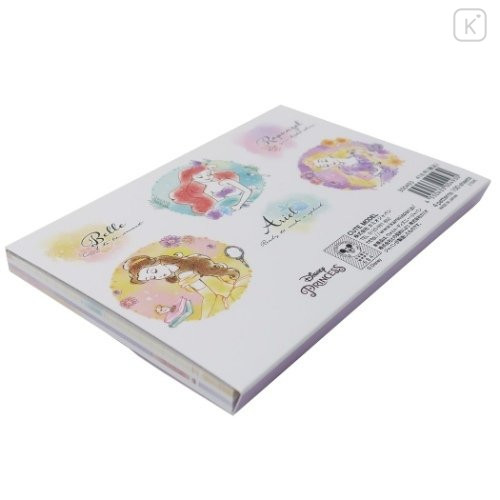 Japan Disney A6 Notepad with Cover - Princesses - 7