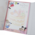 Japan Disney A6 Notepad with Cover - Tsum Tsum / Cake - 4
