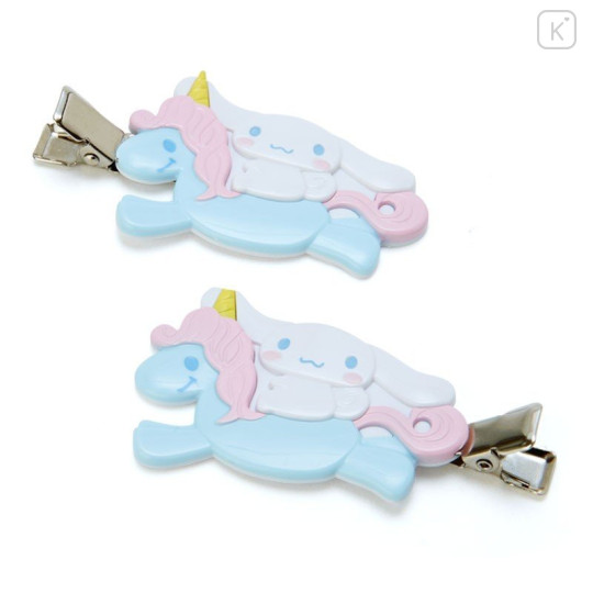 Japan Sanrio Hair Clips Set - Cinnamoroll : Unicorn - 2