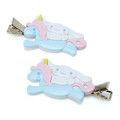 Japan Sanrio Hair Clips Set - Cinnamoroll : Unicorn - 2